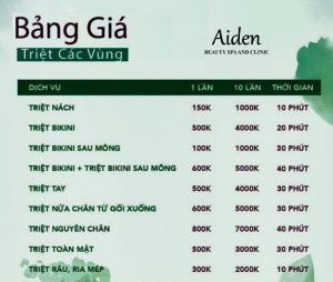 Giá triệt lông bikini Giá triệt lông bikini