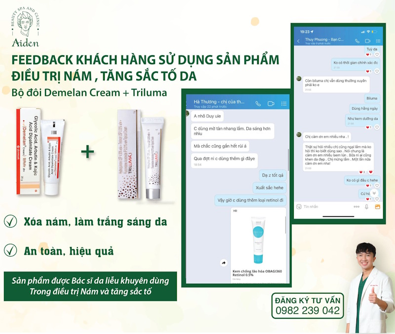 Kem trị nám Triluma chính hãng