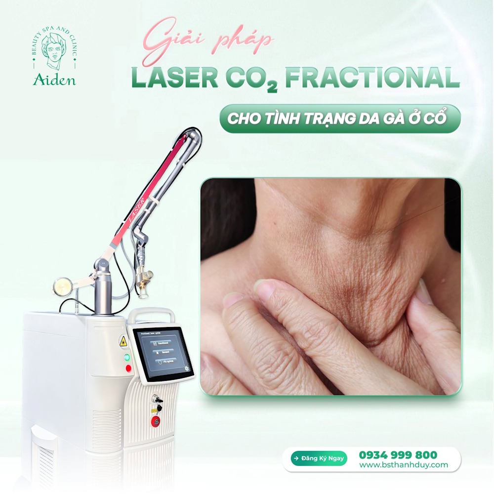 Phục hồi da gà vùng cổ bằng Laser CO2 Fractional